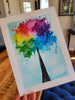 Vibrant Watercolor Trees