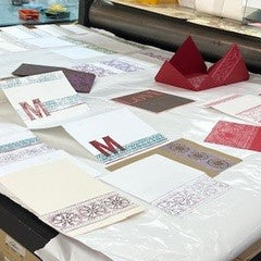 Block Printing Stationary