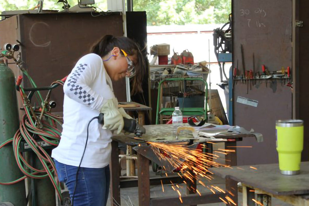 metal sculpture class Camp Metalhead at The Creative Arts Center of Dallas