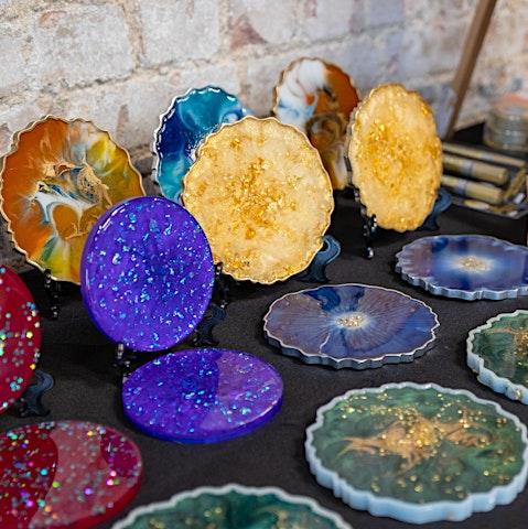 Resin Coasters and Trays